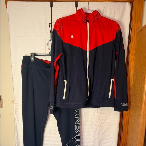 UNBRIDLED Pants - EXCEPTIONAL Red and Black XXL Track Jacket and Pants Set
